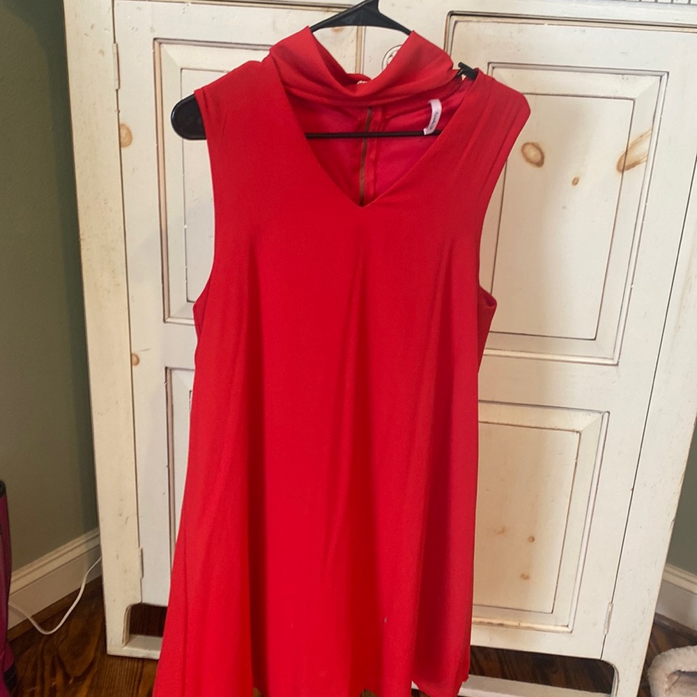 Never worn red swing dress